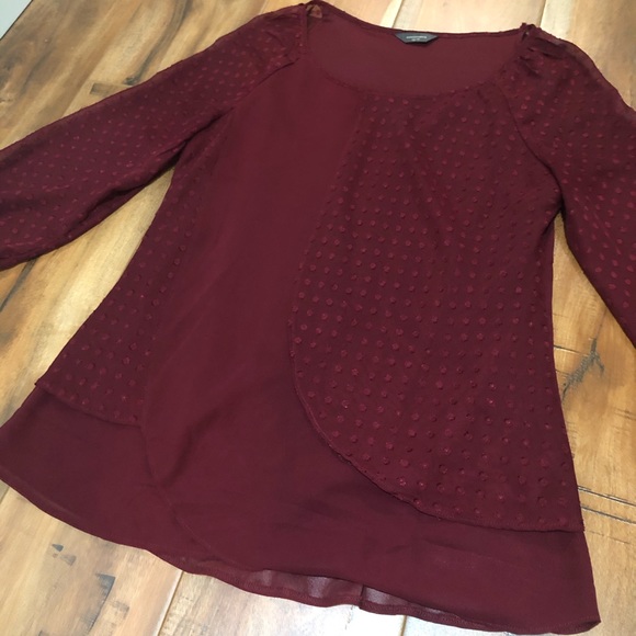 DENVER HAYES | Burgundy 3/4 Top - Picture 4 of 7